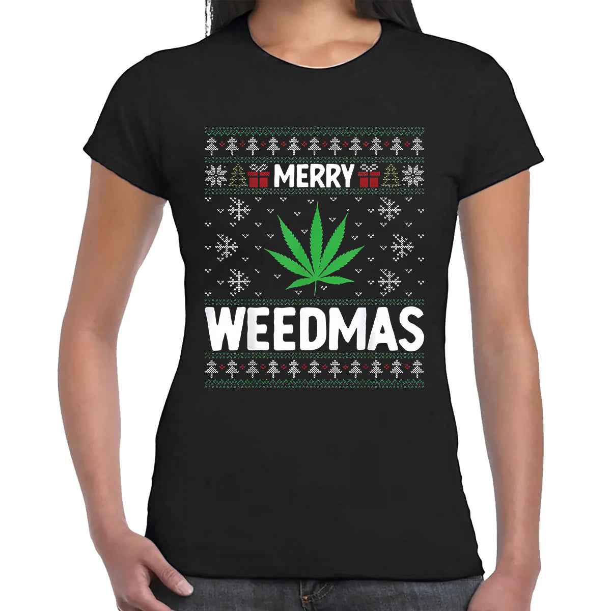 Merry Weedmas | LADIES T-SHIRT