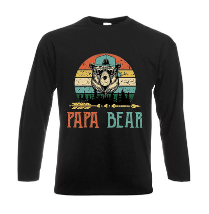 PAPA BEAR FUNNY | Men's Long Sleeve