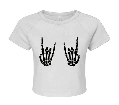 HAND BONE SKELETON | CROP TOP LADIES