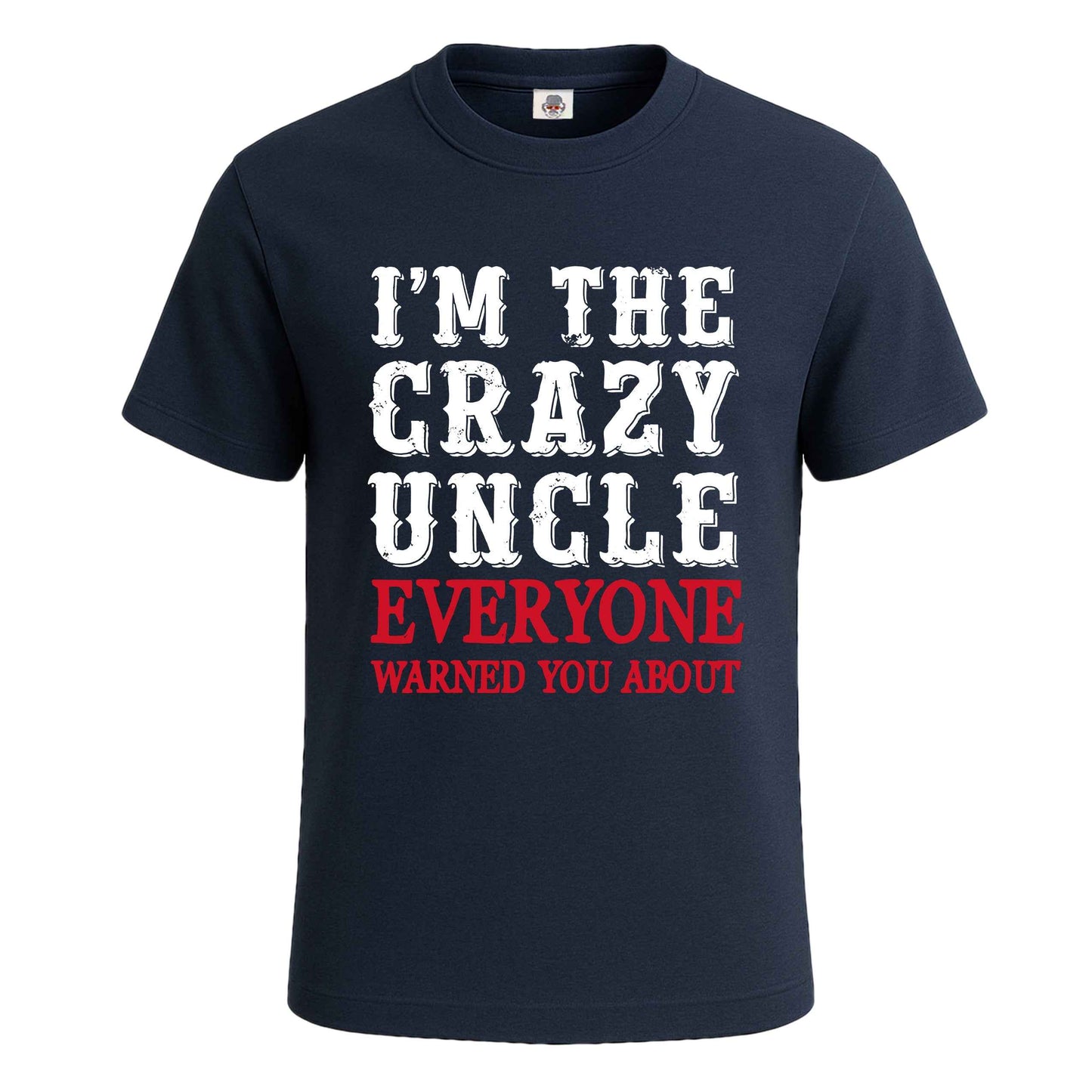 I'M THE CRAZY UNCLE | T-Shirt For Men's NAVY T-SHIRT I'M THE CRAZY UNCLE | T-Shirt For Men's
