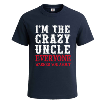 I'M THE CRAZY UNCLE | T-Shirt For Men's NAVY T-SHIRT I'M THE CRAZY UNCLE | T-Shirt For Men's