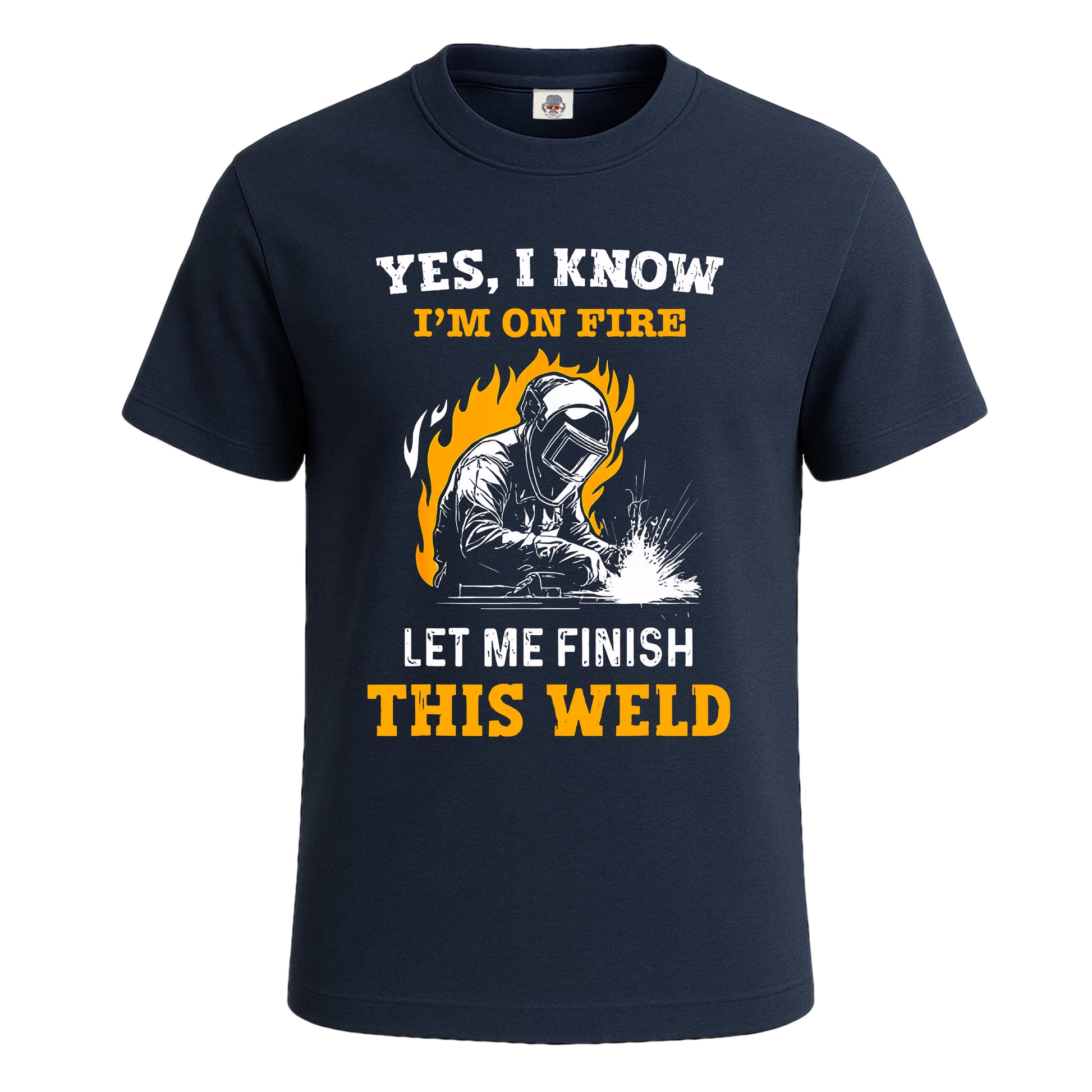 Yes I Know I'm On Fire | T-Shirt For Men's NAVY T-SHIRT Yes I Know I'm On Fire | T-Shirt For Men's