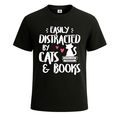 Easily Distracted By | T-Shirt For Men's BLACK T-SHIRT Easily Distracted By | T-Shirt For Men's