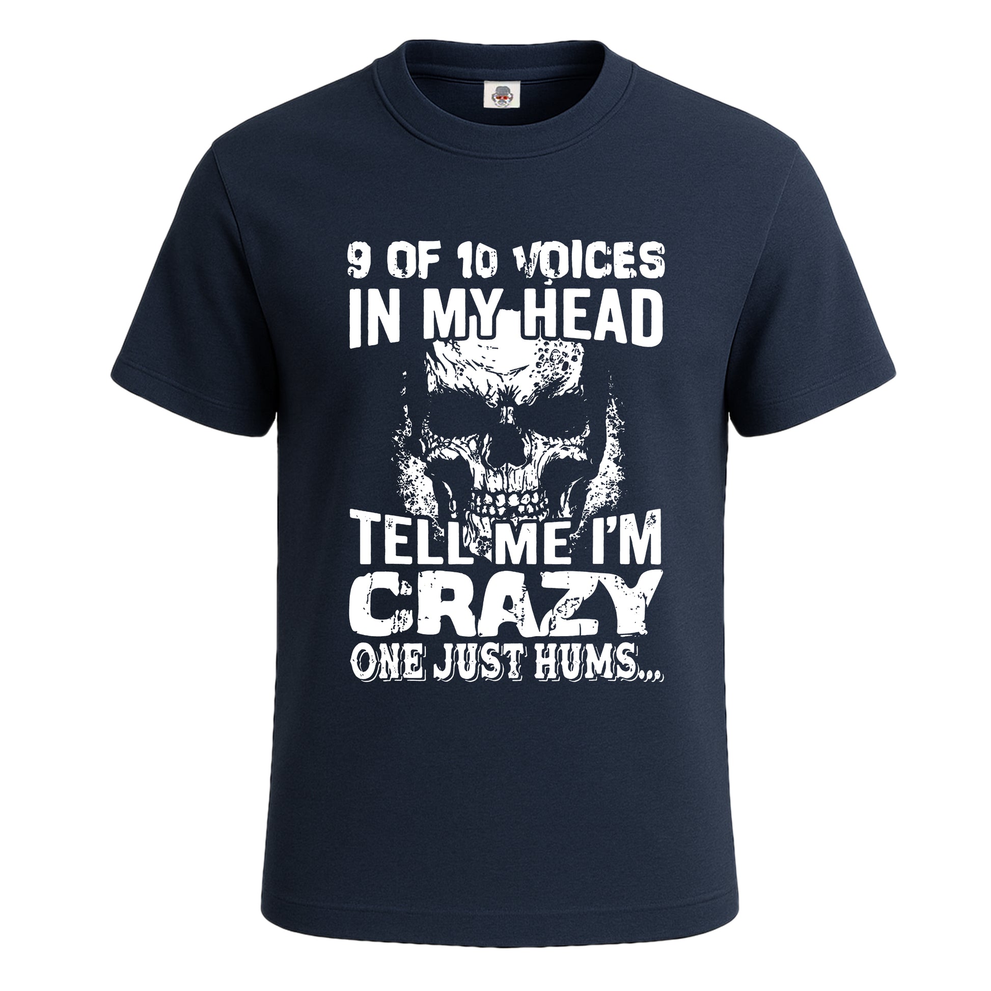 9 Of 10 Voice In My Head | T-Shirt For Men's NAVY T-SHIRT 9 Of 10 Voice In My Head | T-Shirt For Men's