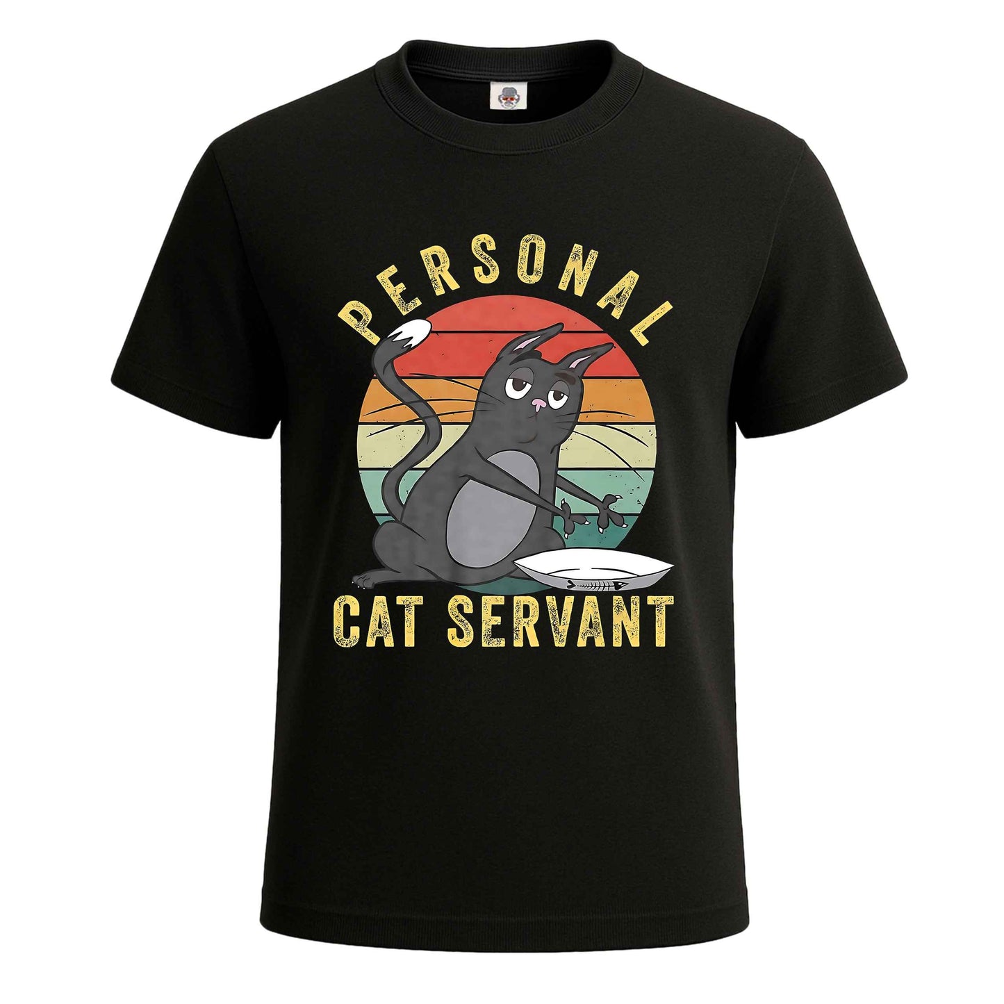 Personal Cat Servant | T-Shirt For Men's BLACK T-SHIRT Personal Cat Servant | T-Shirt For Men's