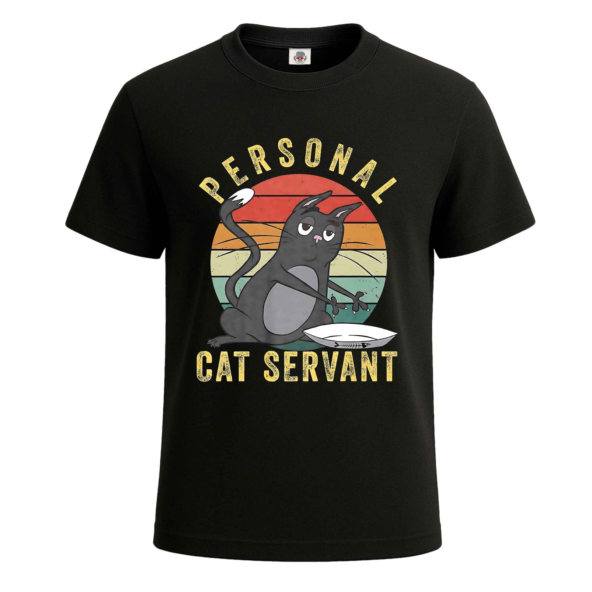 Personal Cat Servant | T-Shirt For Men's BLACK T-SHIRT Personal Cat Servant | T-Shirt For Men's