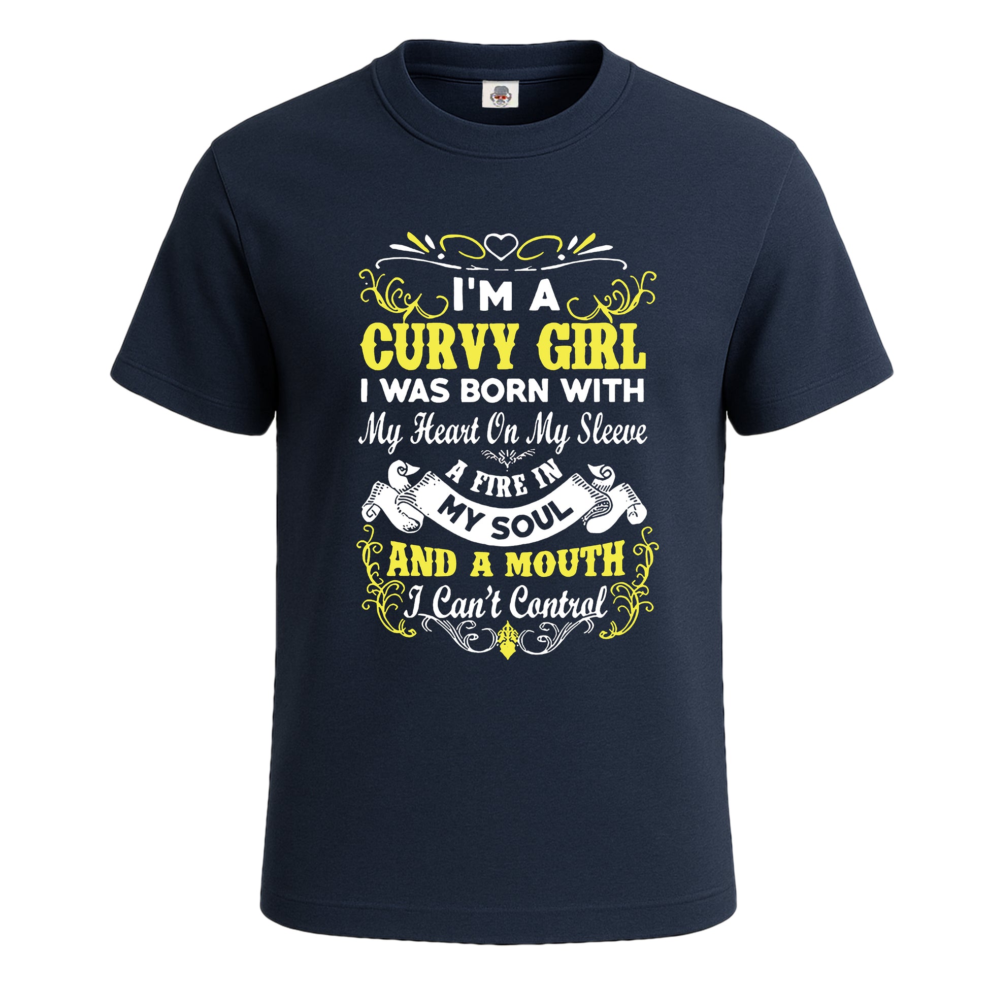 I'm A Curvy Girl I Was | T-Shirt For Men's NAVY T-SHIRT I'm A Curvy Girl I Was | T-Shirt For Men's