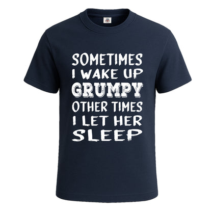 Sometimes I wake Up | T-Shirt For Men's NAVY T-SHIRT Sometimes I wake Up | T-Shirt For Men's