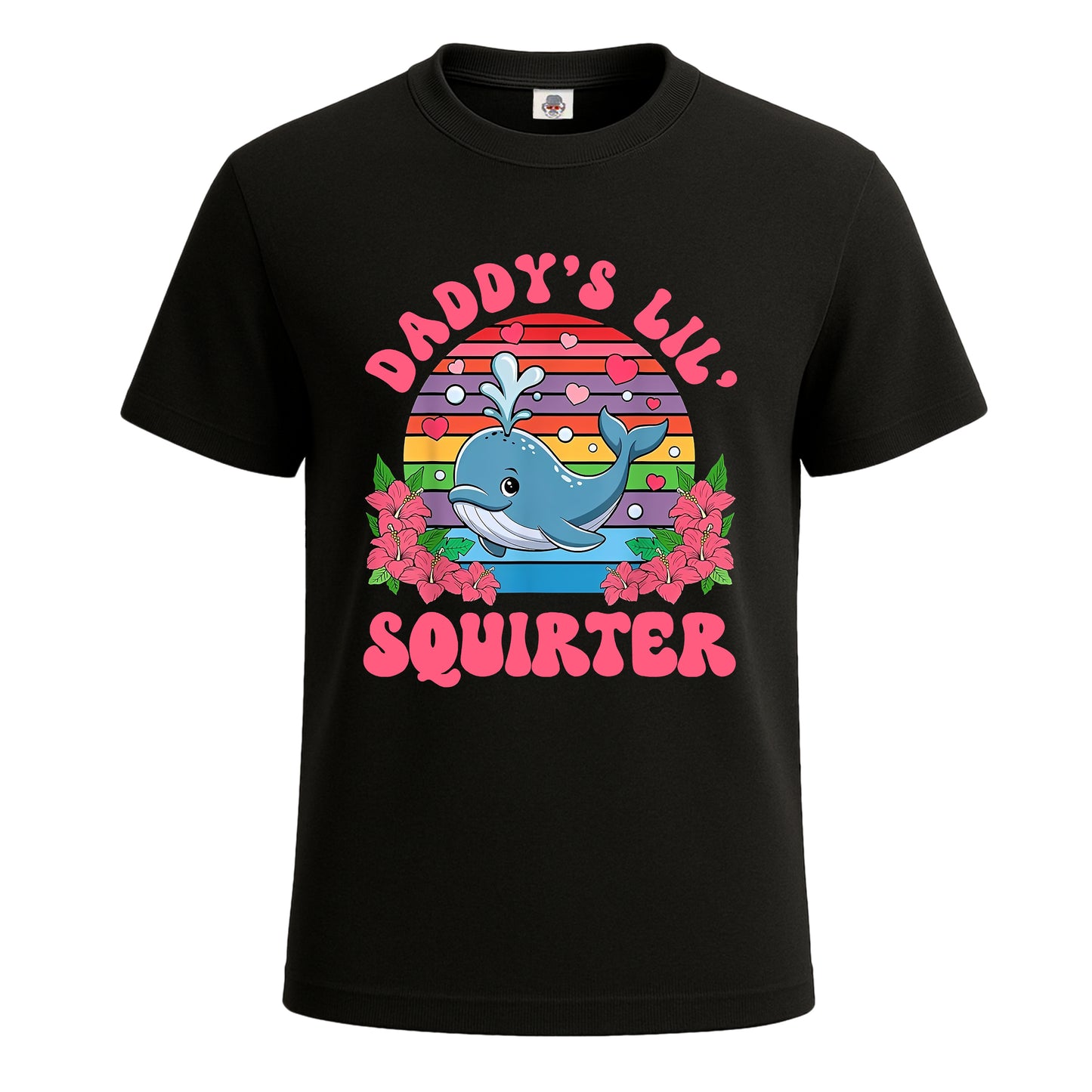 Daddy's Lil Squirter | T-Shirt For Men's BLACK T-SHIRT Daddy's Lil Squirter | T-Shirt For Men's