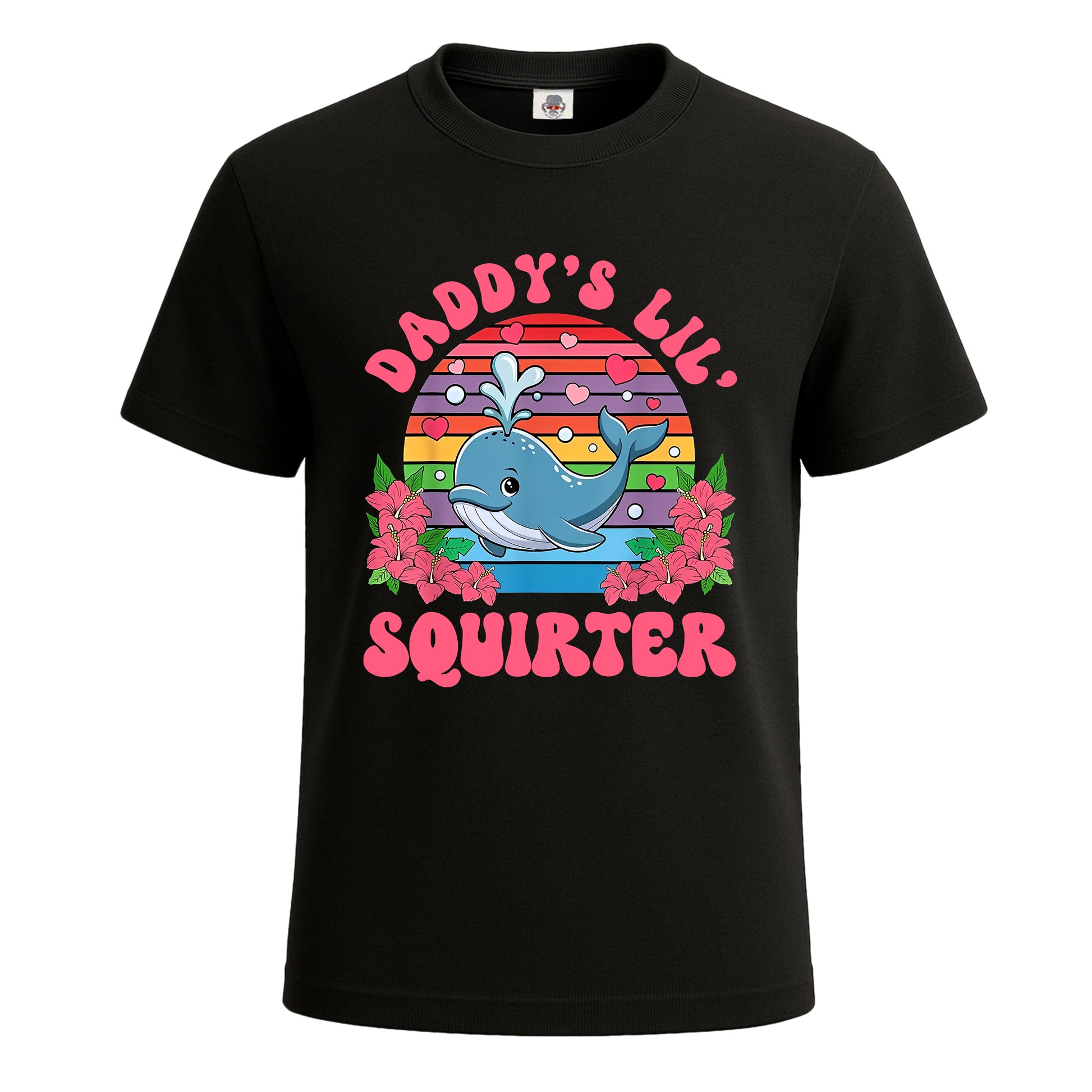 Daddy's Lil Squirter | T-Shirt For Men's BLACK T-SHIRT Daddy's Lil Squirter | T-Shirt For Men's