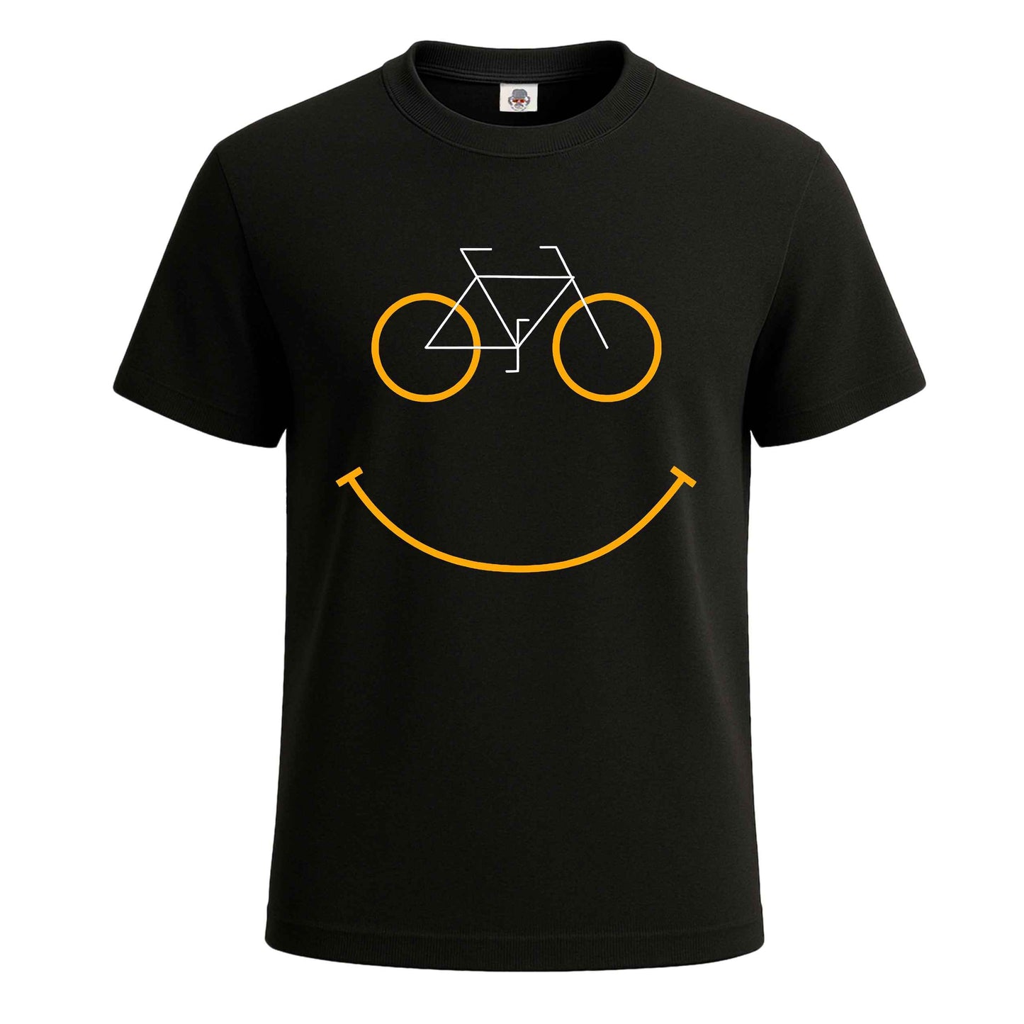 Bicycle Smile Graphic| T-Shirt For Men's BLACK T-SHIRT Bicycle Smile Graphic| T-Shirt For Men's