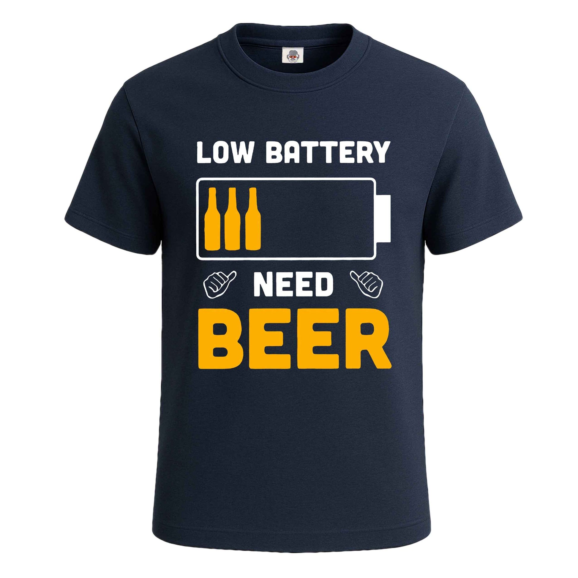 Low Battery Need Beer | T-Shirt For Men's