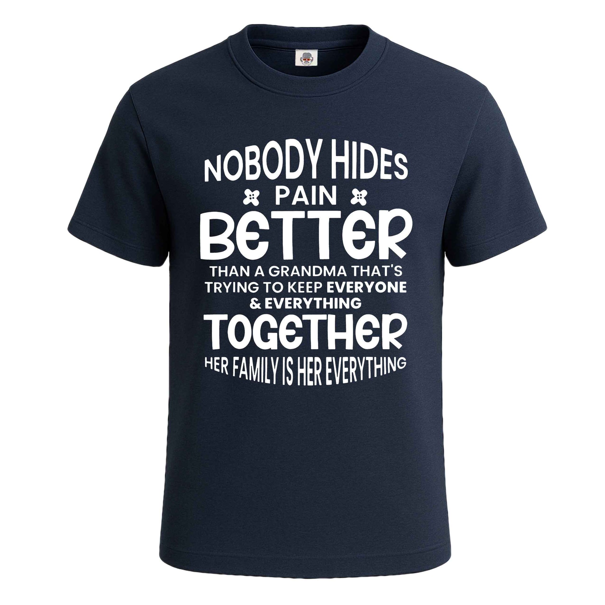 Nobody Hidee Pain | T-Shirt For Men's NAVY T-SHIRT Nobody Hidee Pain | T-Shirt For Men's