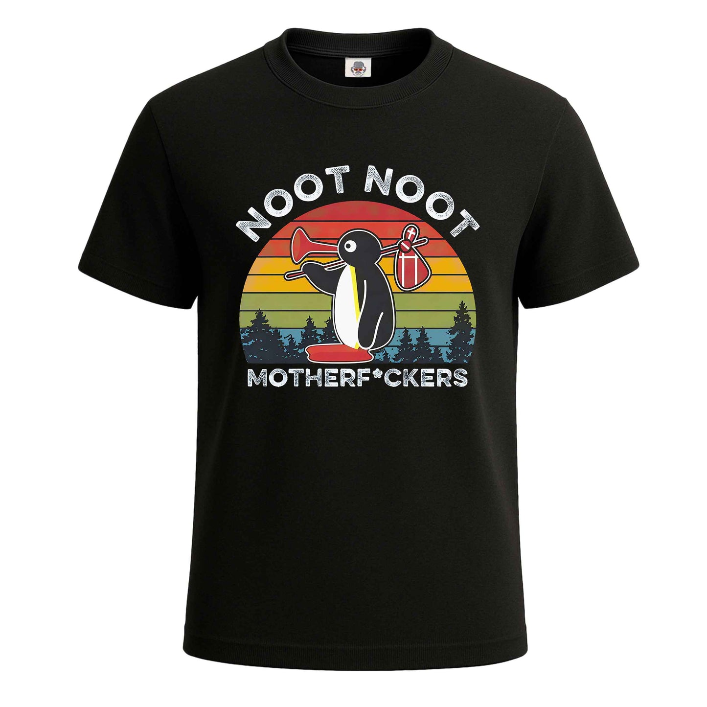 SUNCE Pingu Noot | T-Shirt For Men's BLACK T-SHIRT SUNCE Pingu Noot | T-Shirt For Men's