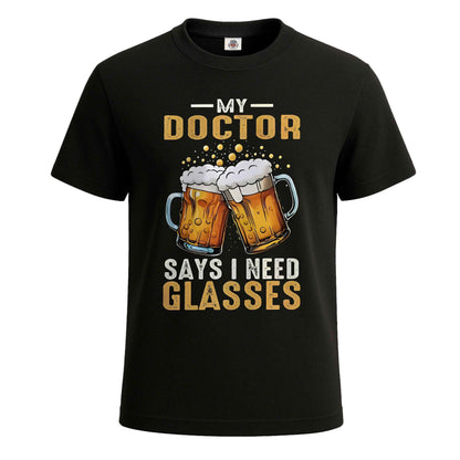 My Doctor Says | T-Shirt For Men's BLACK T-SHIRT My Doctor Says | T-Shirt For Men's