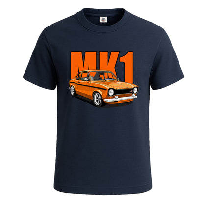 MK 1 Classic Vintage Car | T-Shirt For Men's NAVY T-SHIRT MK 1 Classic Vintage Car | T-Shirt For Men's