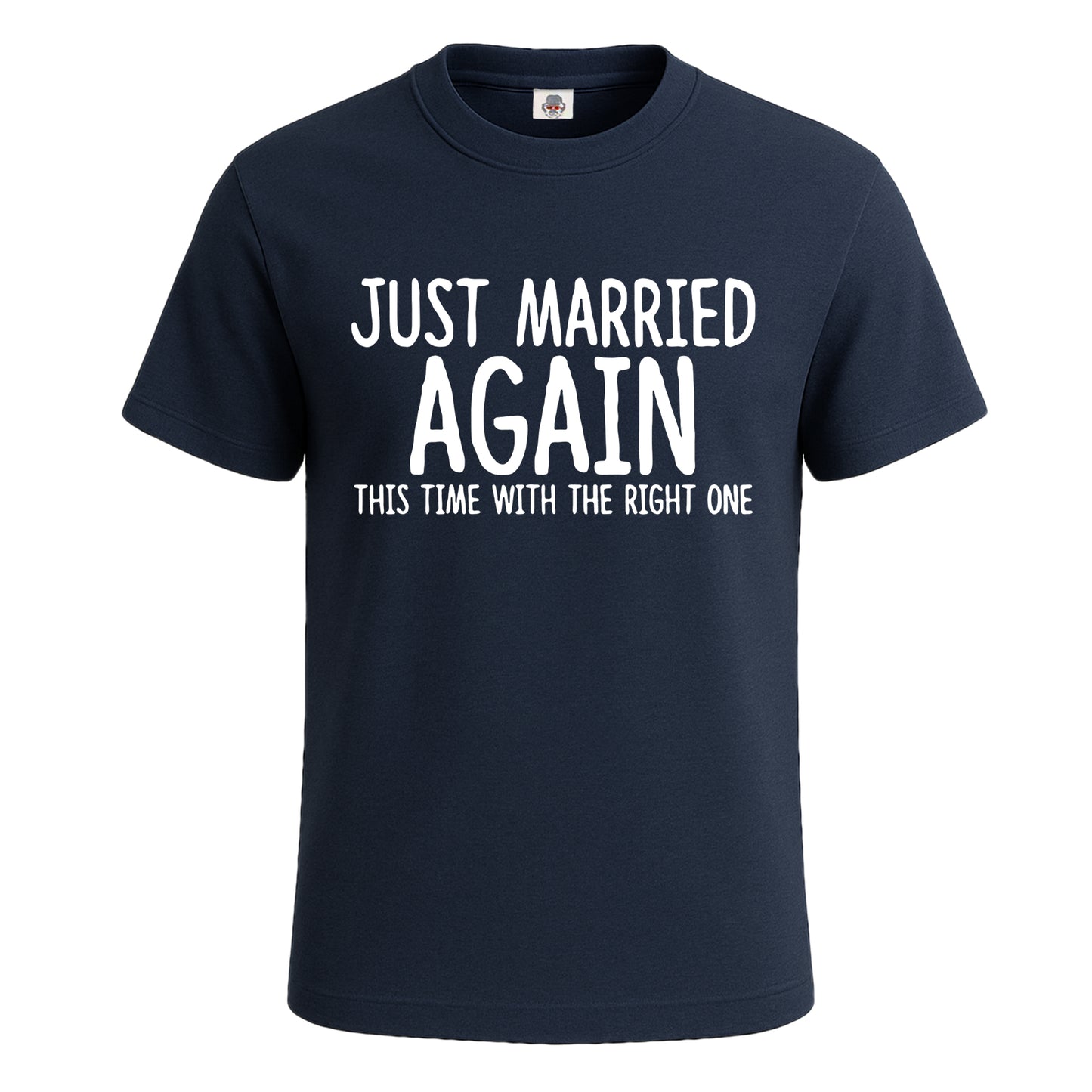 Just Married Again | T-Shirt For Men's NAVY T-SHIRT Just Married Again | T-Shirt For Men's
