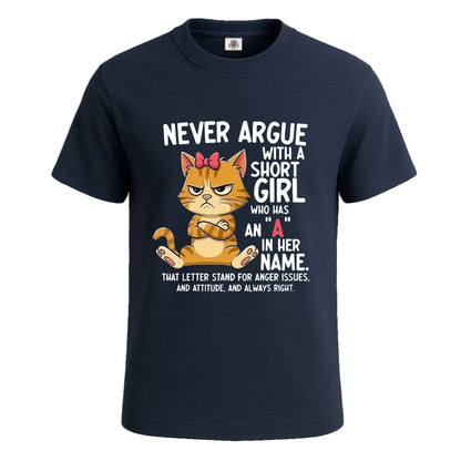 Never Argue With | T-Shirt For Men's NAVY T-SHIRT Never Argue With | T-Shirt For Men's
