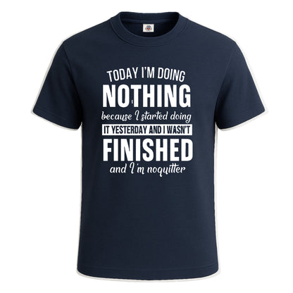 Today I'm Doing | T-Shirt For Men's NAVY T-SHIRT Today I'm Doing | T-Shirt For Men's