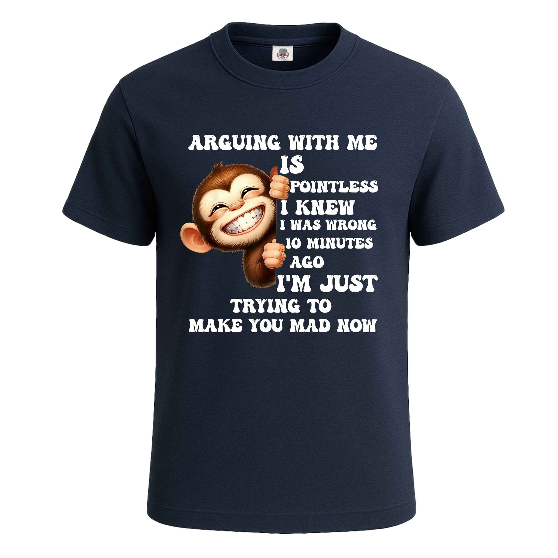 Arguing With Me Is | T-Shirt For Men's NAVY T-SHIRT Arguing With Me Is | T-Shirt For Men's