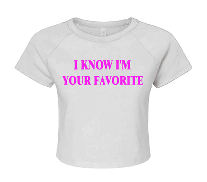 I KNOW I'M YOUR | CROP TOP FOR LADIES
