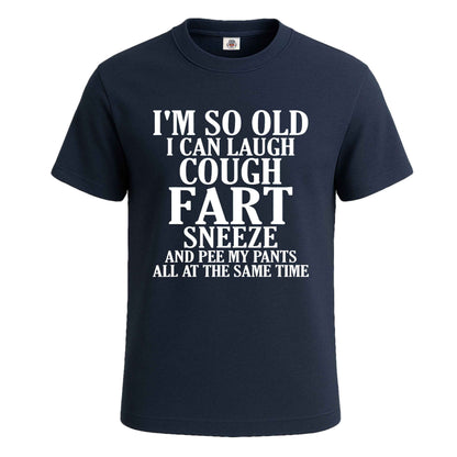 I'M SO OLD I CAN LAUGH | T-Shirt For Men's NAVY T-SHIRT I'M SO OLD I CAN LAUGH | T-Shirt For Men's