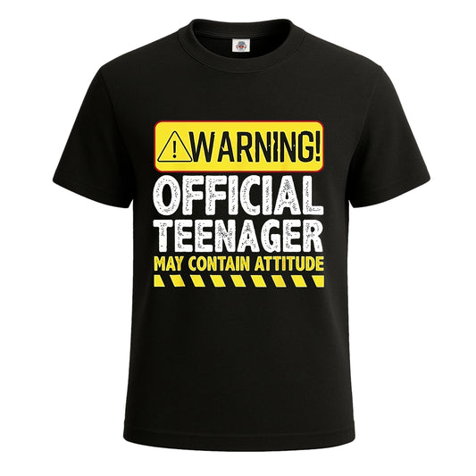 Warning Official Teenager | T-Shirt For Men's
