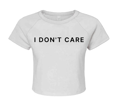 I DON'T CARE | CROP TOP FOR LADIES