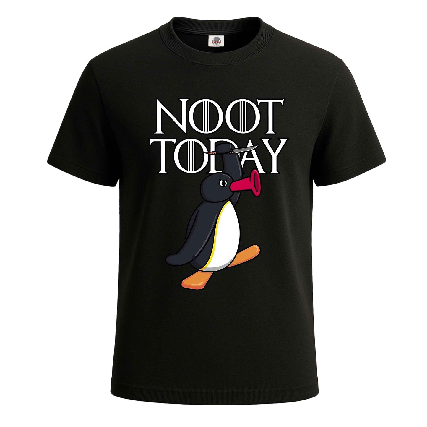 Noot Today Pingu | T-Shirt For Men's BLACK T-SHIRT Noot Today Pingu | T-Shirt For Men's