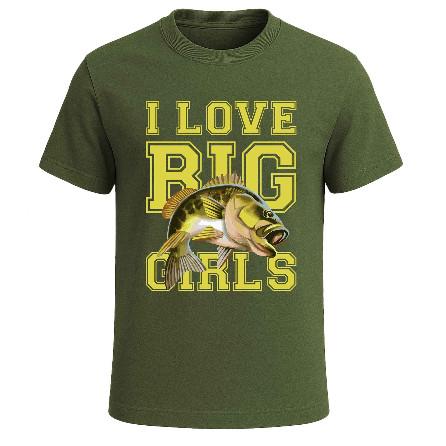 I LOVE BIG GIRLS MEN'S T-SHIRT