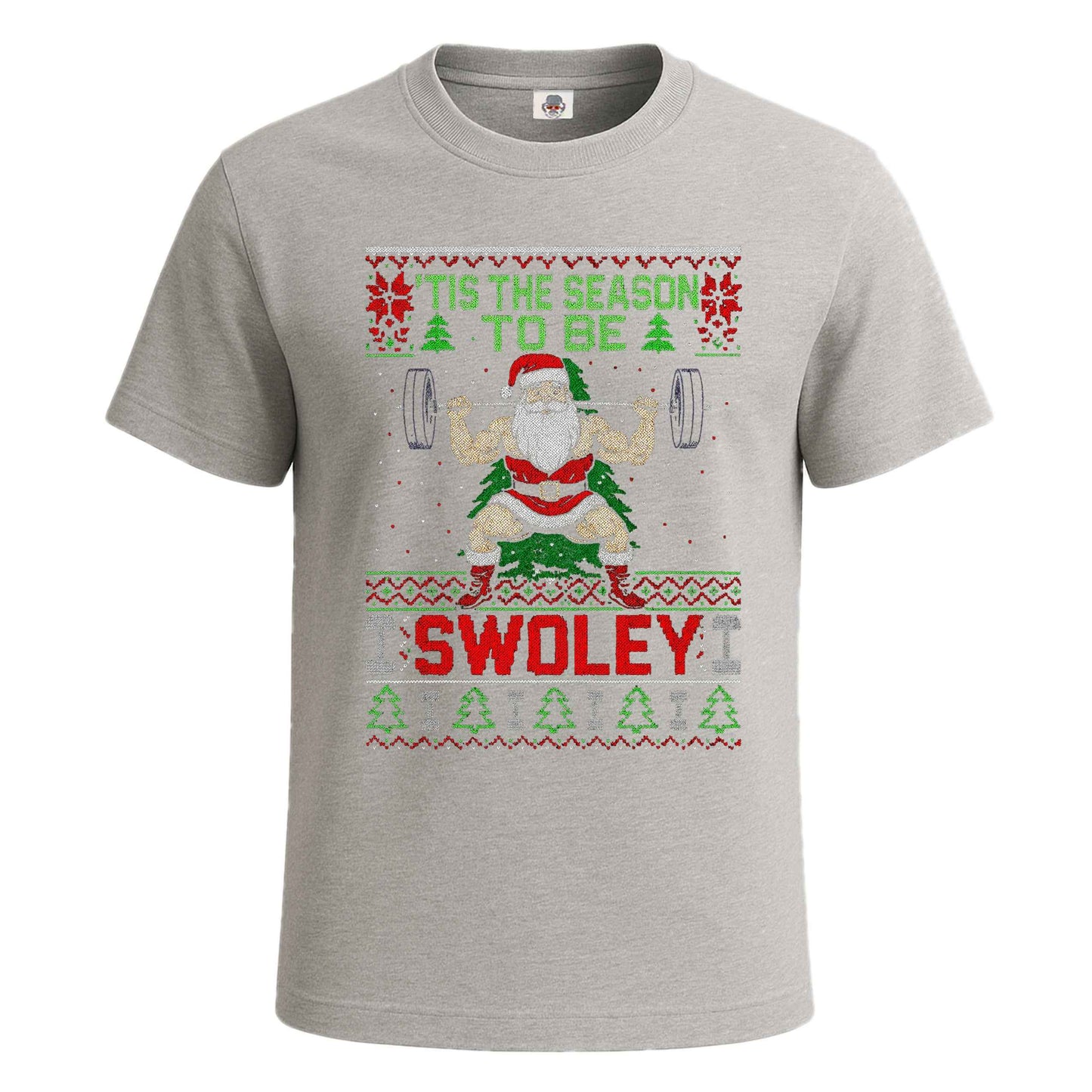 Santa Weightlifting Gym | T-Shirt For Men's