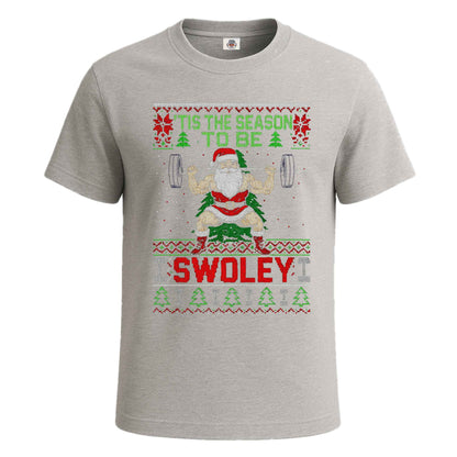 Santa Weightlifting Gym | T-Shirt For Men's