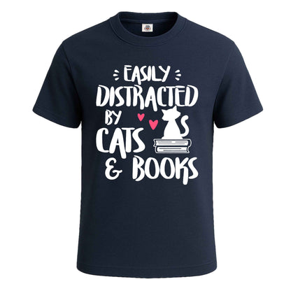 Easily Distracted By | T-Shirt For Men's NAVY T-SHIRT Easily Distracted By | T-Shirt For Men's