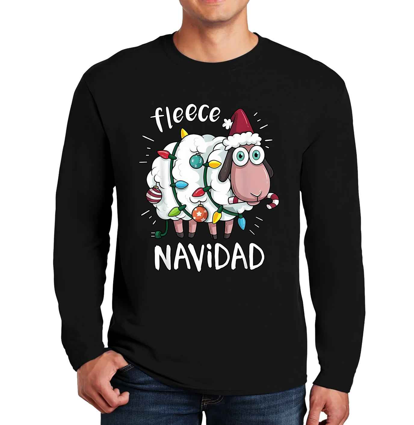 Fleece Feliz Navidad | Men's Long Sleeve