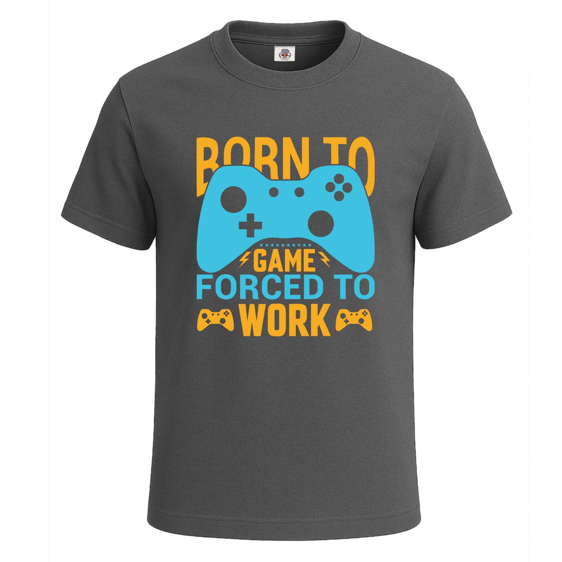 Born To Game Forced | T-Shirt For Men's Charcoal Born To Game Forced | T-Shirt For Men's