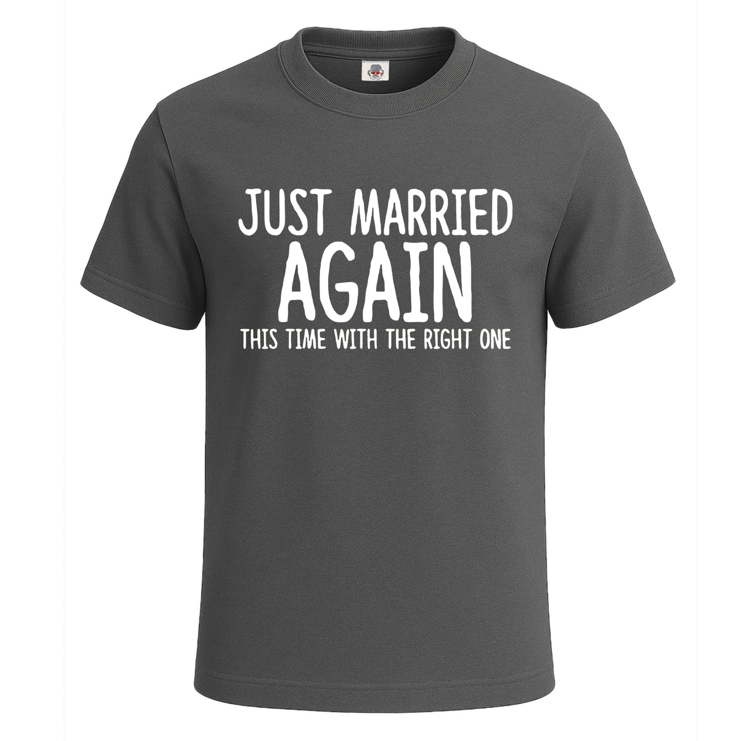 Just Married Again | T-Shirt For Men's Charcoal Just Married Again | T-Shirt For Men's
