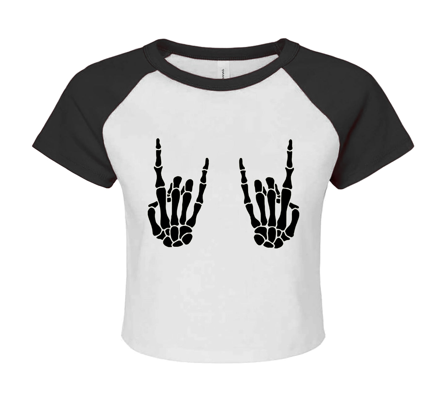 HAND BONE | LADIES RAGLAN CROP TOP