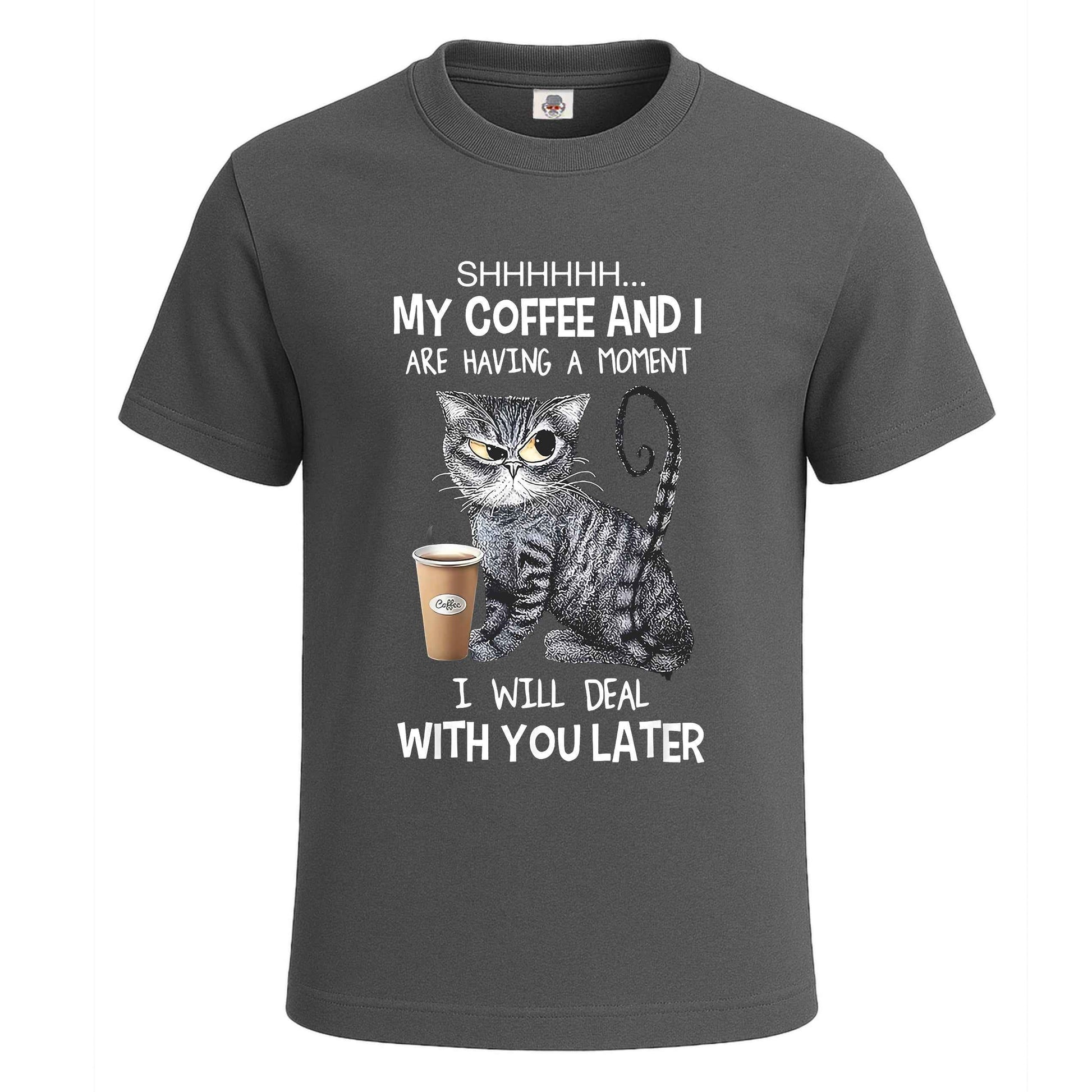 My Coffee And | T-Shirt For Men's Charcoal My Coffee And | T-Shirt For Men's