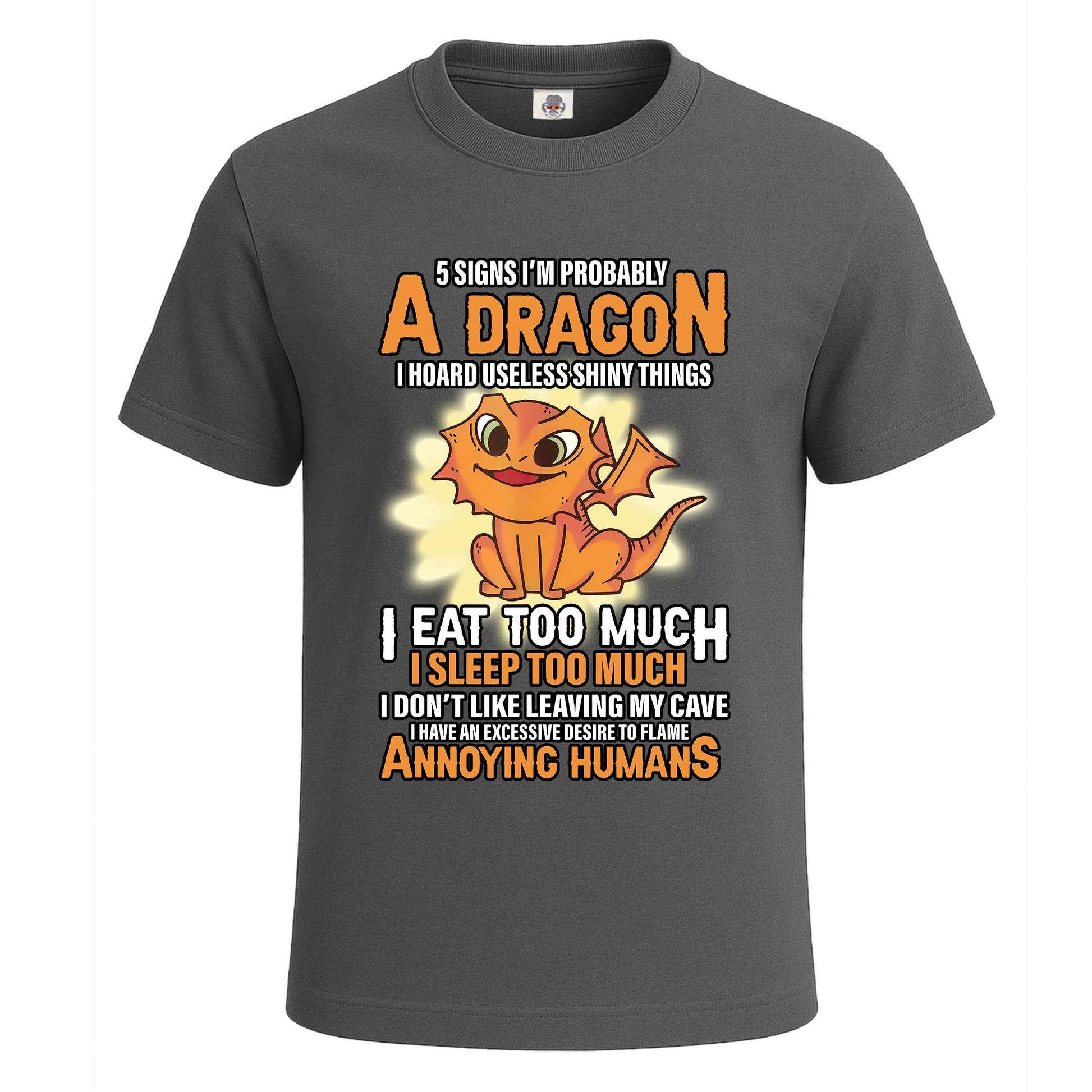 5 Signs I'm Probably | T-Shirt For Men' Charcoal 5 Signs I'm Probably | T-Shirt For Men'