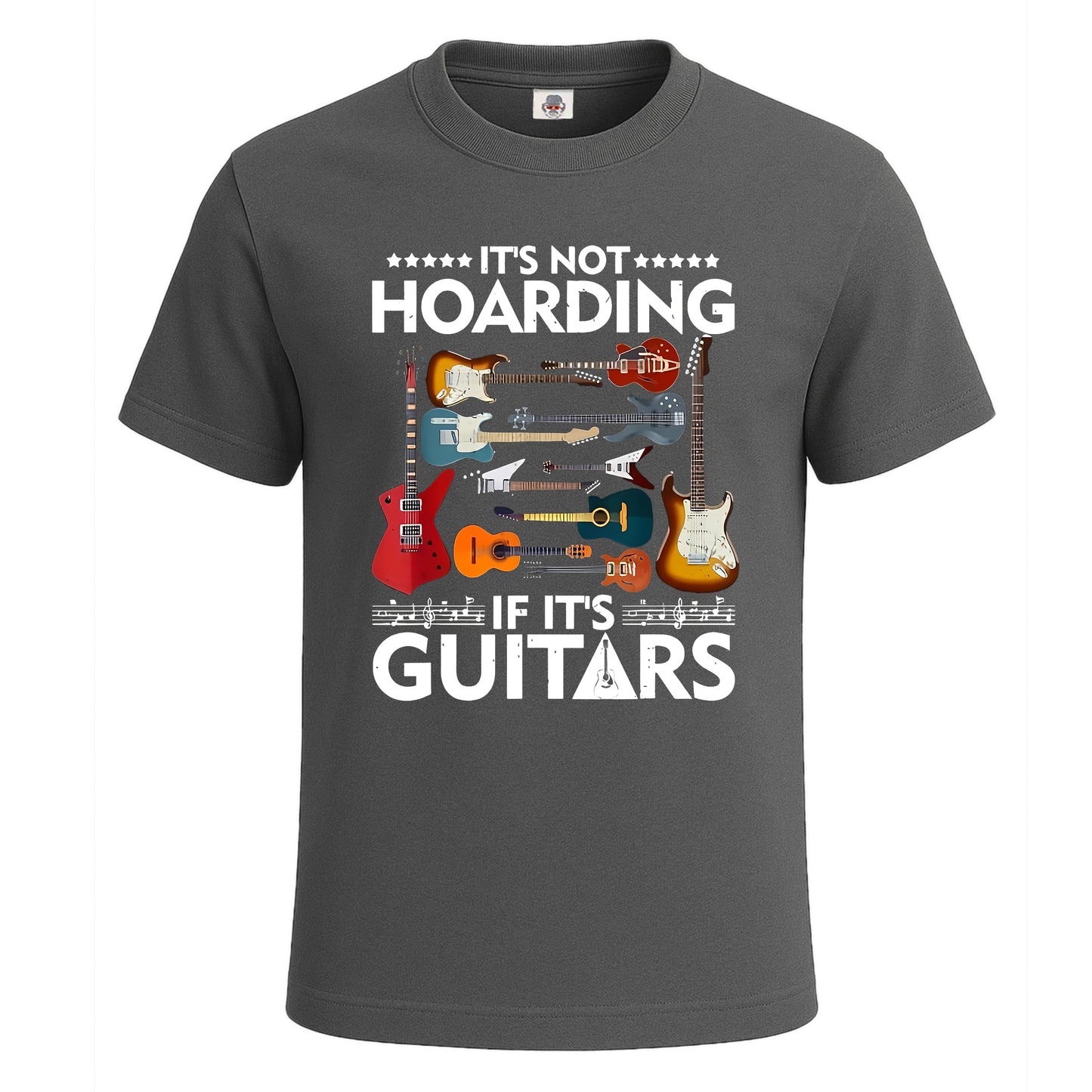 It's Not Hoarding If It's Guitars | T-Shirt For Men's Charcoal It's Not Hoarding If It's Guitars | T-Shirt For Men's