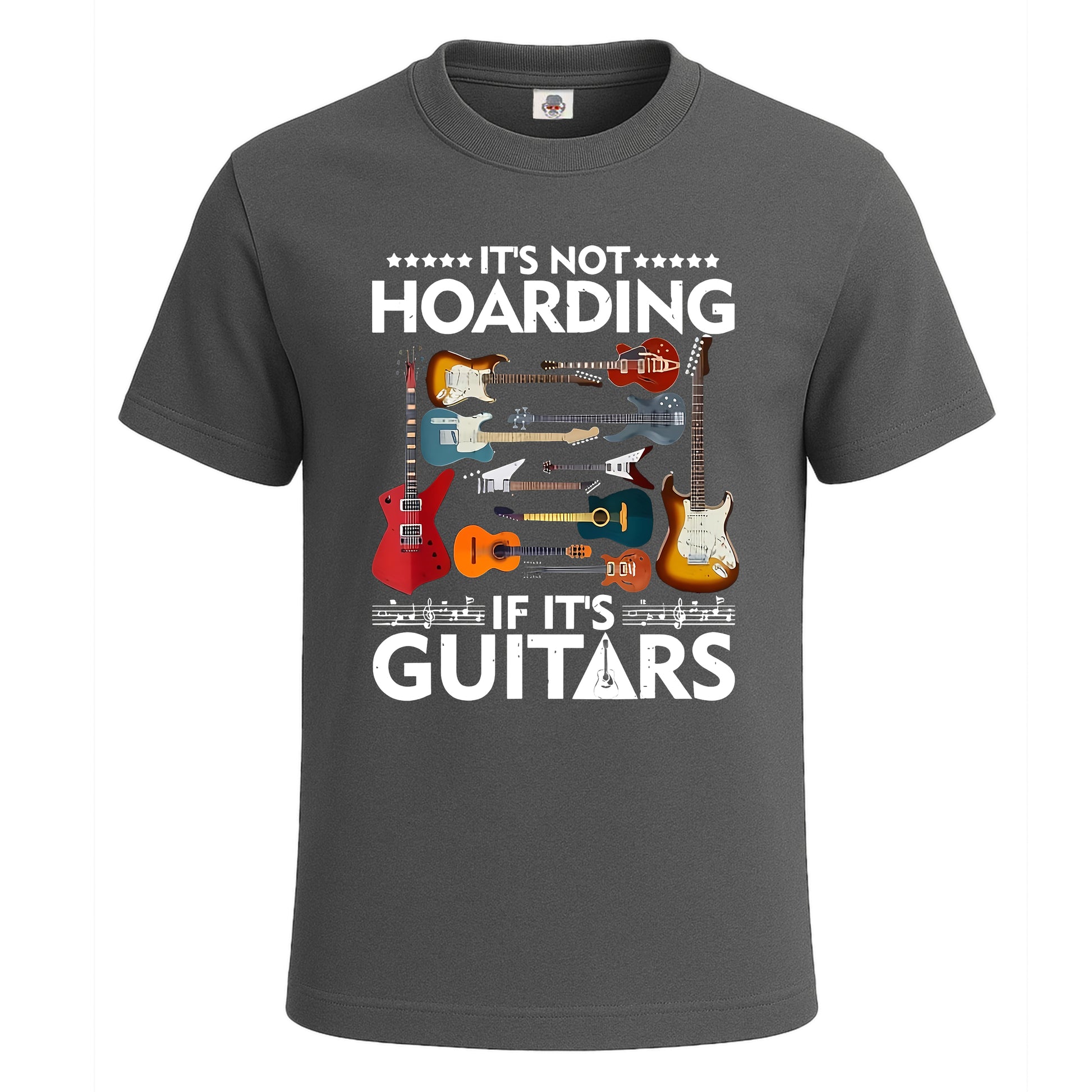 It's Not Hoarding If It's Guitars | T-Shirt For Men's Charcoal It's Not Hoarding If It's Guitars | T-Shirt For Men's