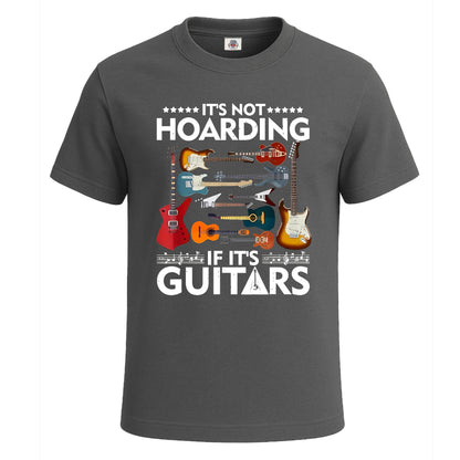 It's Not Hoarding If It's Guitars | T-Shirt For Men's Charcoal It's Not Hoarding If It's Guitars | T-Shirt For Men's