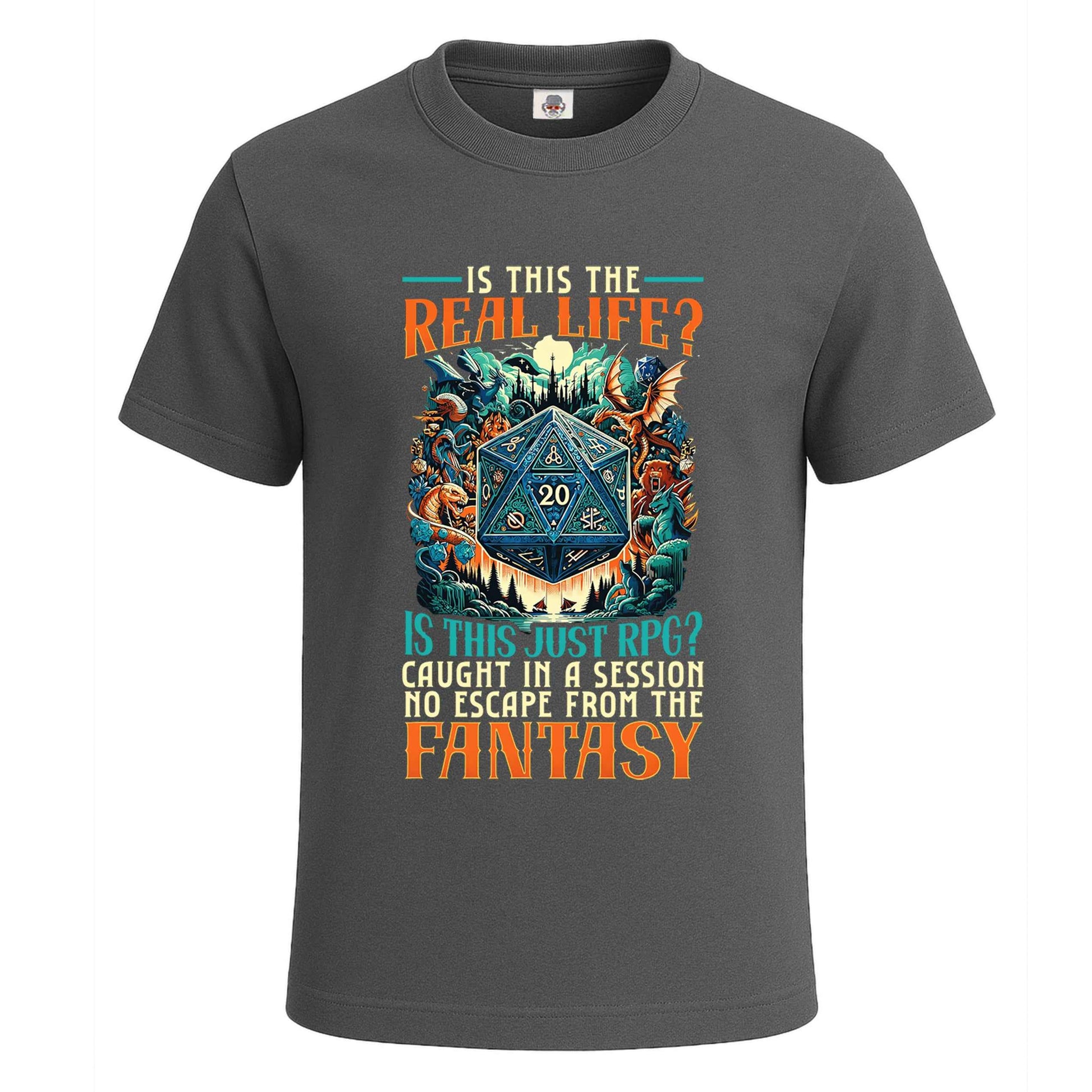 Is This The Real Life | T-Shirt For Men's Charcoal Is This The Real Life | T-Shirt For Men's