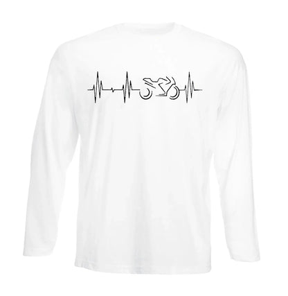 Motorcycle Heartbeat | Men's Long Sleeve