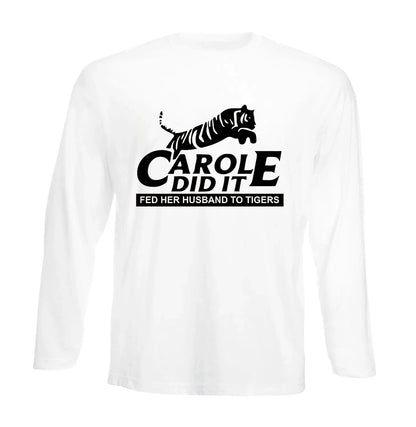 CAROLE DID IT FED | Men's Long Sleeve