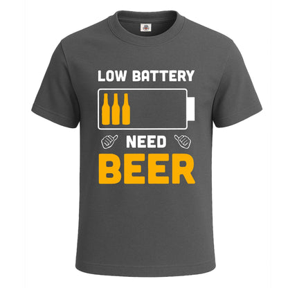 Low Battery Need Beer | T-Shirt For Men's