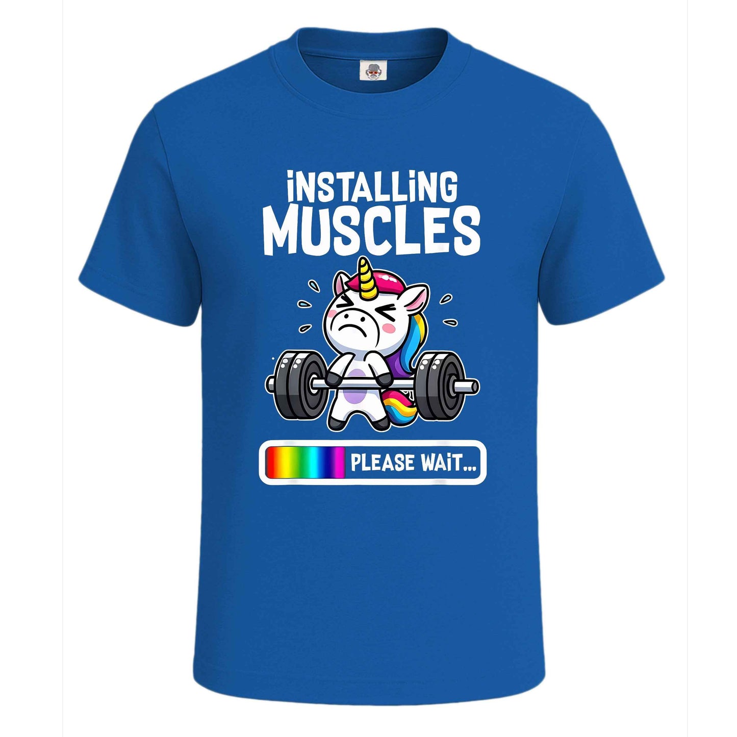 Unicorn Installing Muscles |T-Shirt For Men's