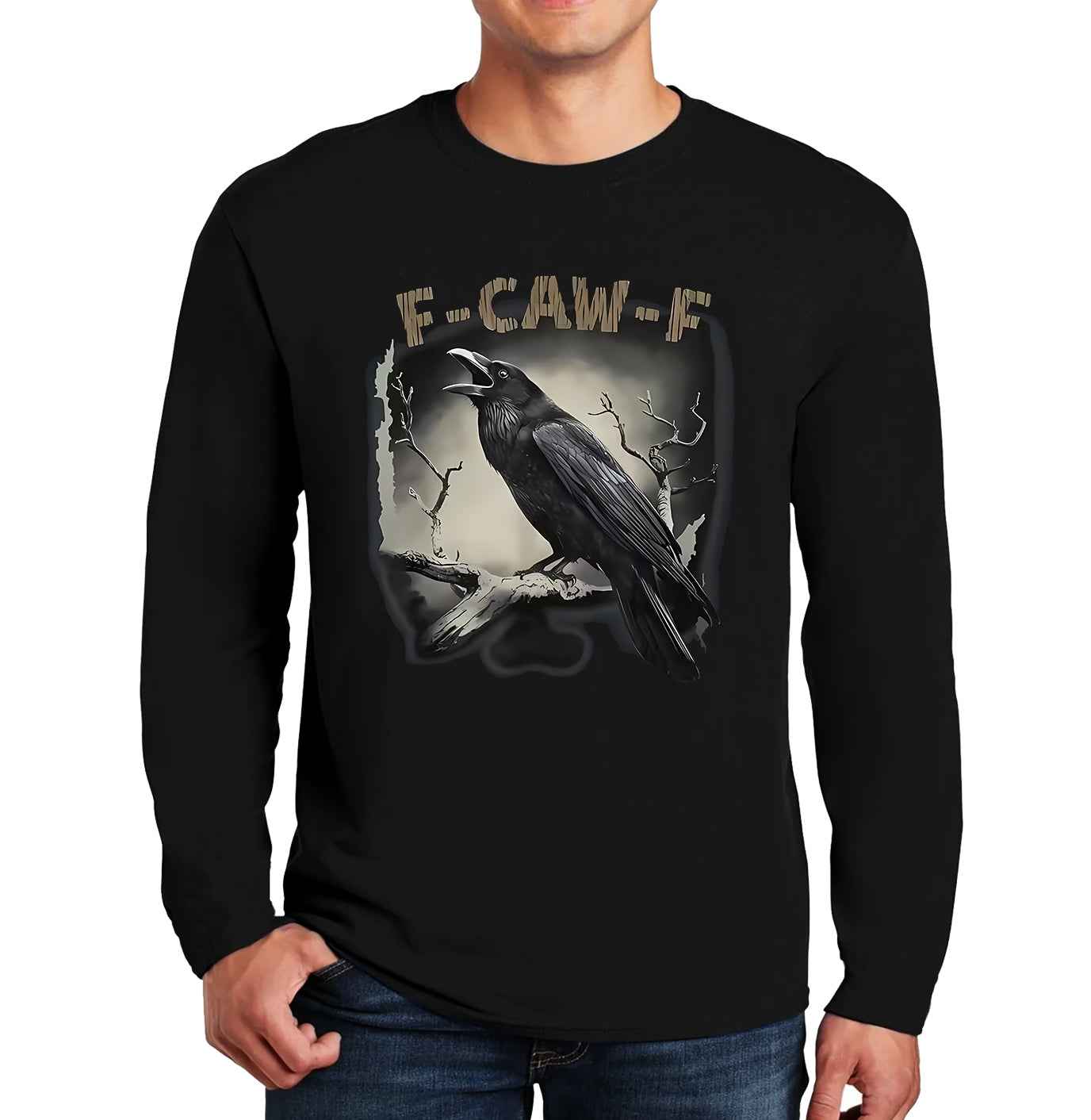 Black Crow F-Caw-F | Men's Long Sleeve