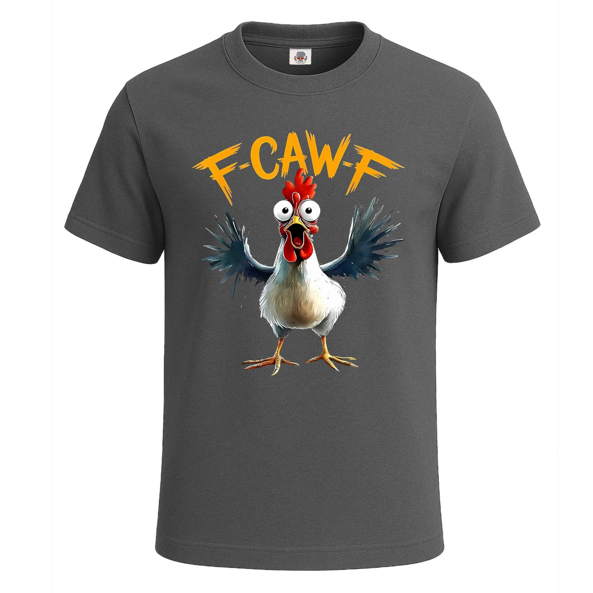 F Caw F White Cock | T-Shirt For Men's