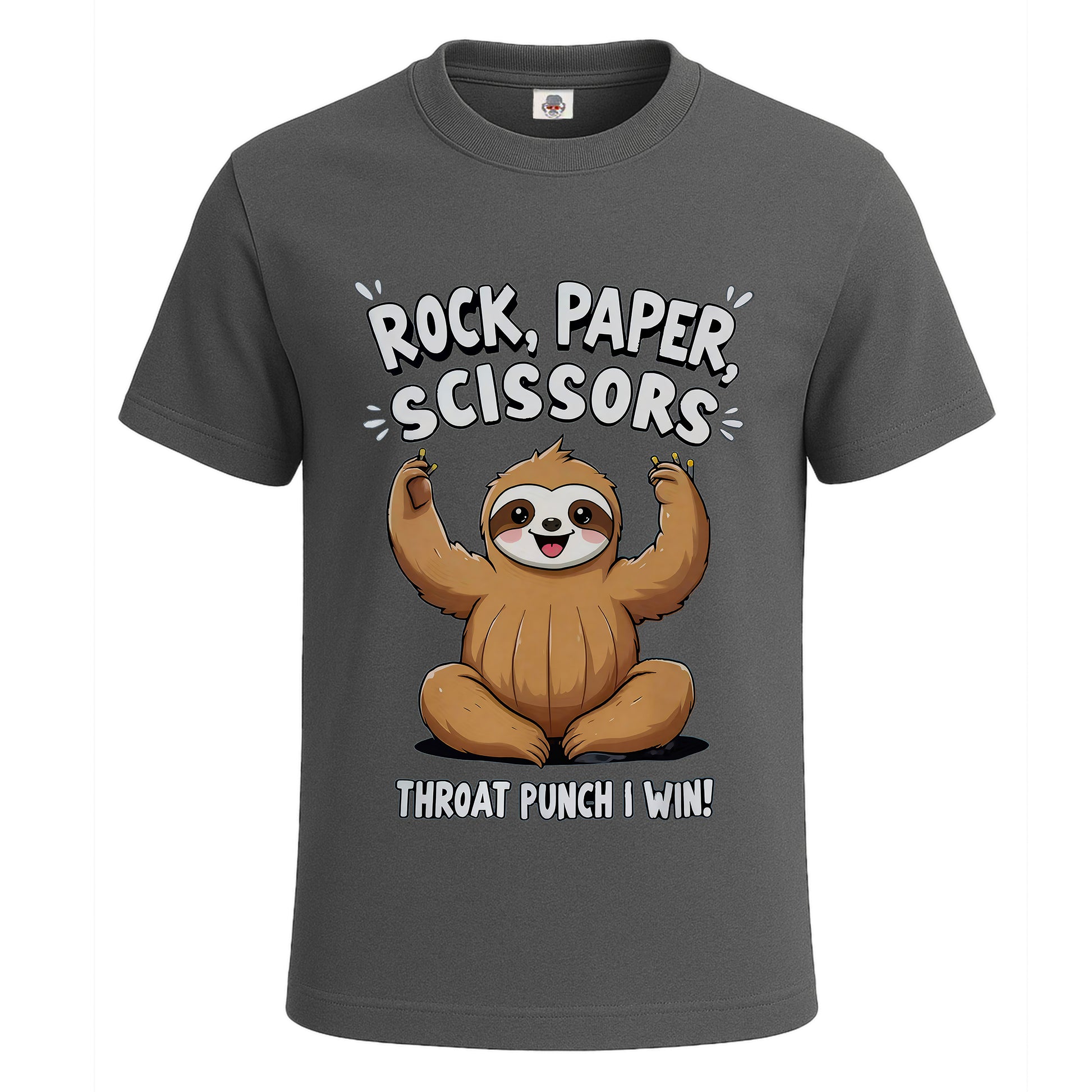 Rock Paper Scissors | T-Shirt For Men's Charcoal Rock Paper Scissors | T-Shirt For Men's
